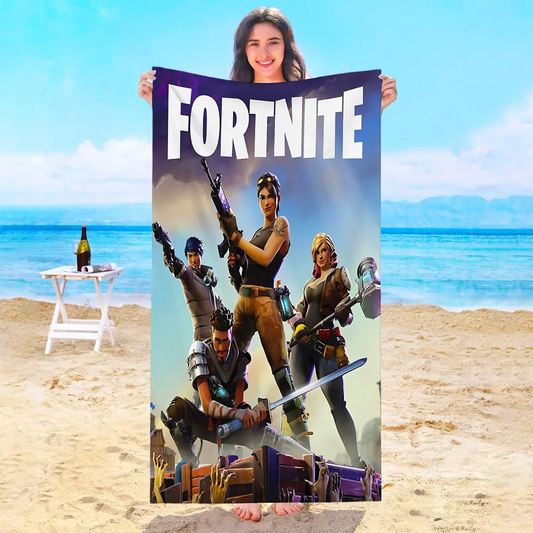 Game F-Fortnites Beach Towel Hotel Towels Bathroom Sauna Spa Playa Travel Swimming Pool For Home Baby Bath Microfiber Gym Shower