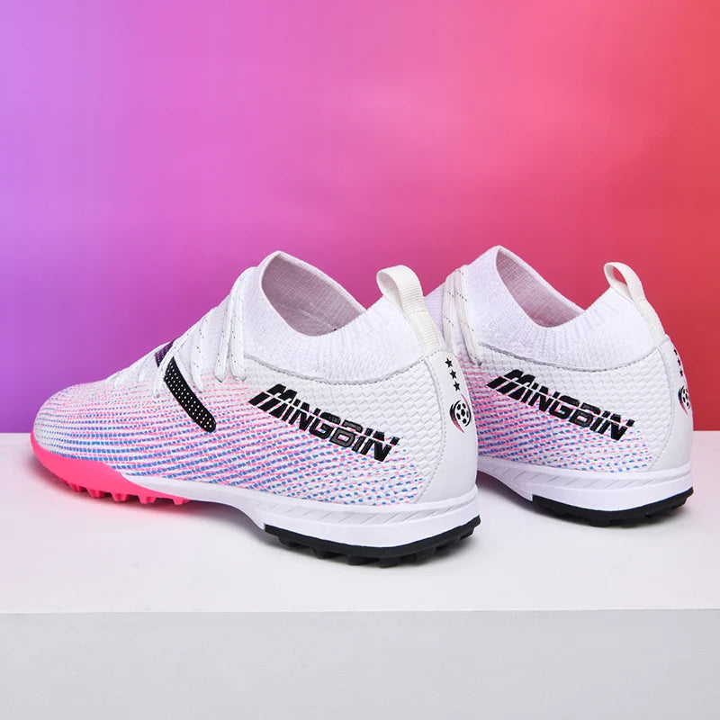 Tacchetti da calcio turf professionali da uomo, scarpe da calcio con mesh traspirante per ragazzi, sneakers antiscivolo da uomo Society Chuteira