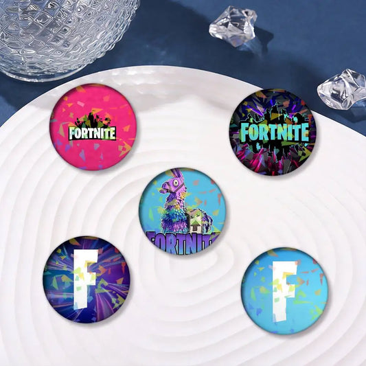Game F-Fortnite Logo Printing For Laser Badges Pin On Backpack Clothes Hat Brooch Decoration Art Gifts