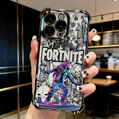 Capa de telemóvel FortniteS Plating de jogo popular para Samsung S26 S25 S24 S23 S22 S21 S20 FE Note20 Edge Plus Ultra 4G 5G antiqueda