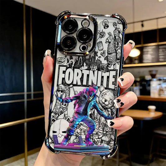 Beliebte FortniteS-Gaming-Handyhülle mit Beschichtung für Samsung S26 S25 S24 S23 S22 S21 S20 FE Note20 Edge Plus Ultra 4G 5G, stoßfest