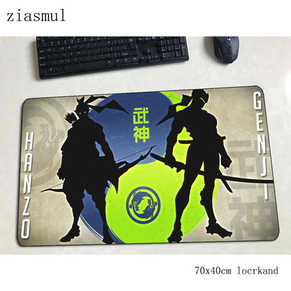 „Overwatch“ pelės kilimėlis – įspūdingas kompiuterio kilimėlis 70x40cm, didelis XL gaming pelės kilimėlis klaviatūrai, žaidimams, PC gamer stalui