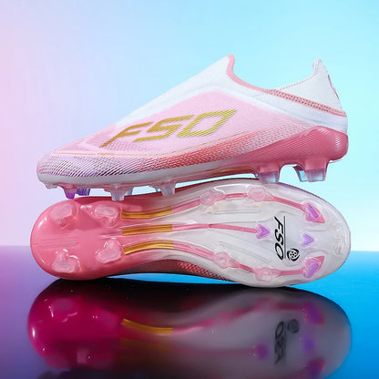 Botas de fútbol para hombre, tacos para césped, alta calidad para partido al aire libre, calzado antideslizante para niños, modelo de caña alta ligero muy vendido