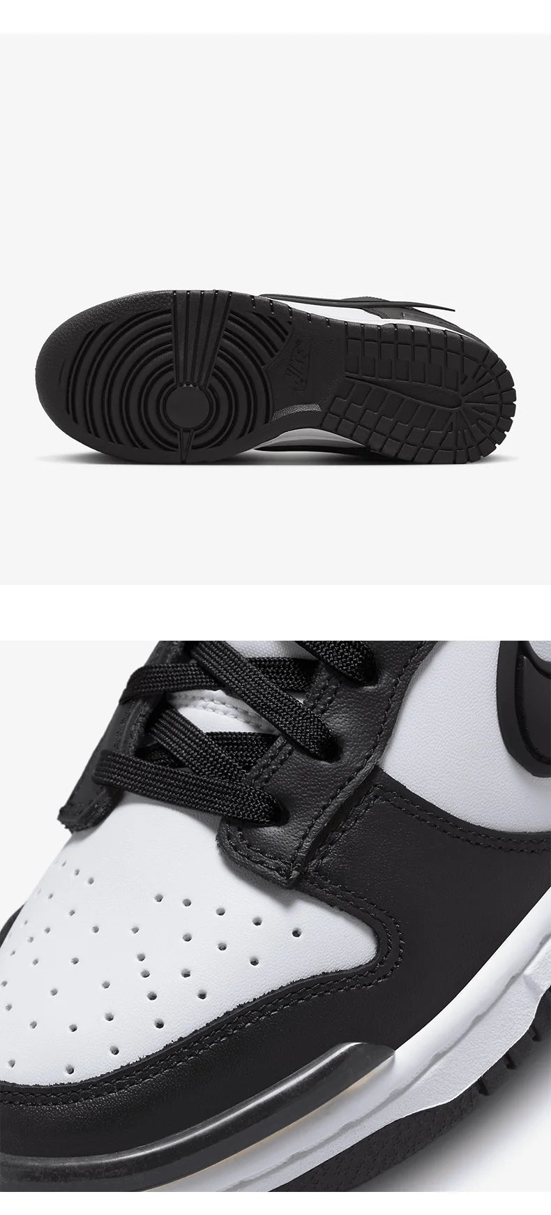 Scarpe casual minimaliste da donna Nike ufficiali e autentiche, traspiranti, con lacci e suola spessa DZ2794-001