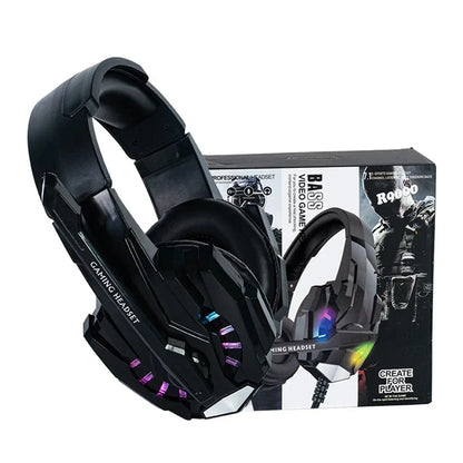 Creative Wired Gaming Headphones High Quality Microphone Led Light Bass Stereo PC Gaming Headset For Computer PS4 PS5 Xbox