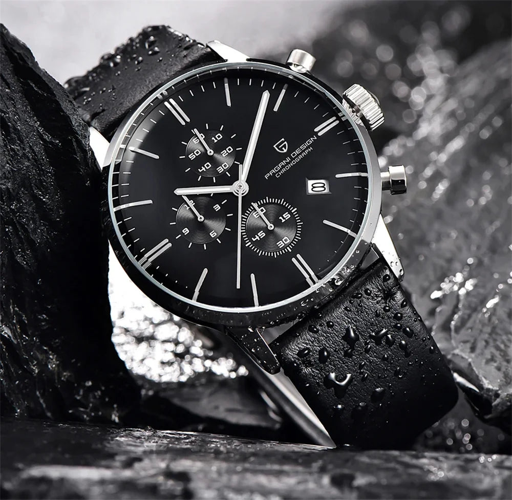 Pagani Design Men's Chronograph Watch  Japan VK67 Movt Waterproof Multifunctional Business Sports Quartz Watch Relogio Masculino
