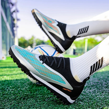 Scarpe da calcio TF da uomo, sneakers professionali per calcetto e futsal, scarpe da soccer casual da uomo di alta qualità per allenamento