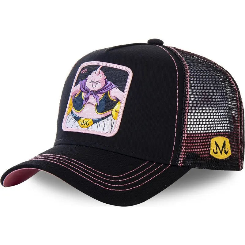 Dragon Ball Z-stilarter Anime Son Goku Bomuld Ny baseballkasket til mænd og kvinder Hip Hop Far Justerbar mesh-kasket Trucker-kasket