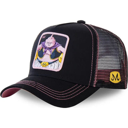 Dragon Ball Z-stilarter Anime Son Goku Bomuld Ny baseballkasket til mænd og kvinder Hip Hop Far Justerbar mesh-kasket Trucker-kasket
