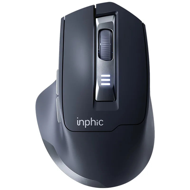Inphic M9 Wireless Mouse 2.4G USB Receiver Rechargeable Type-C Mute Button Power Visualization Ergonomic Office Universal Mouse