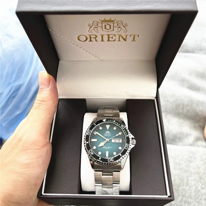 Orient Automatic Diver Watch Men 200M Waterproof Multi-Color Dial Stainless Steel Wristwatch