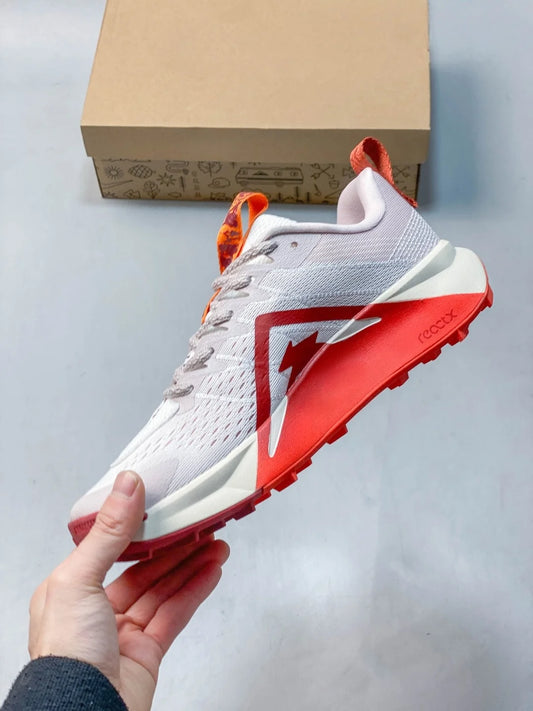 Men N Leather Sneakers Serrated Thick Platform Sole Casual Shoes Red Decor Lace Up Non-slip Walking Trainers