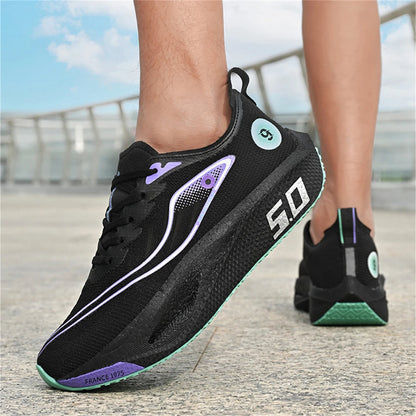 Nuevas zapatillas deportivas para hombre y mujer, zapatillas de running, placa de carbono, competición de maratón masculina, amortiguación, zapatillas de entrenamiento atlético