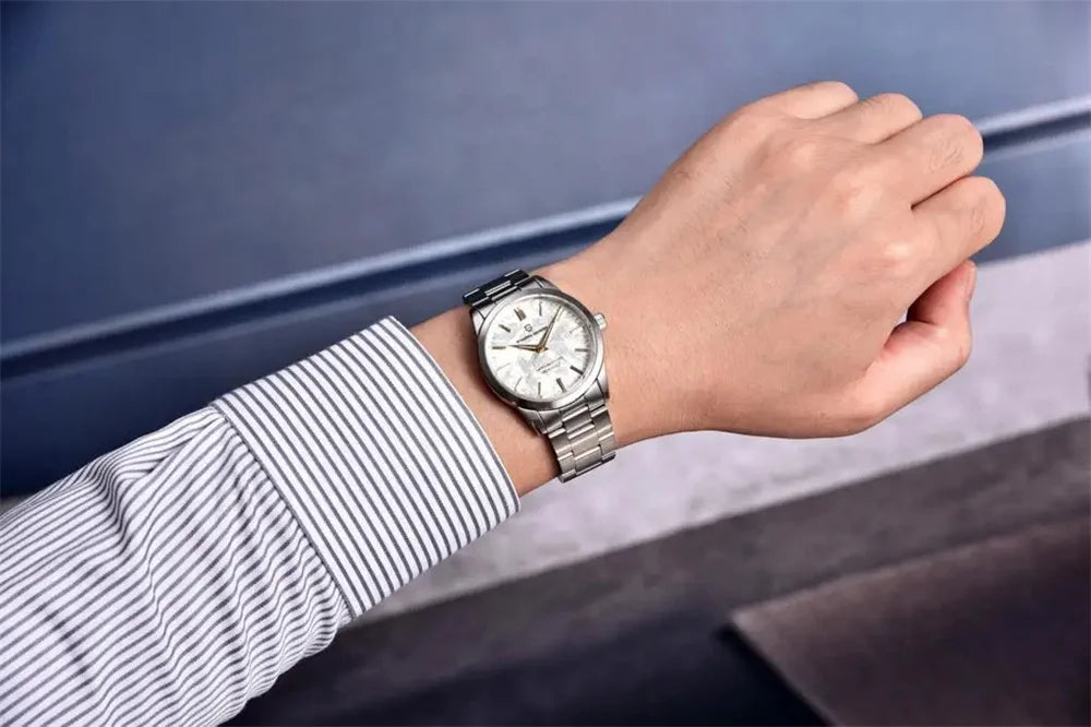 PAGANI DESIGN 40MM Meteorite dial Men Quartz Watches Luxury Business 316L Stainless Steel 100M Waterproof Watch For Men clock