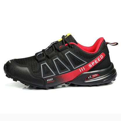 Zapatillas de ciclismo para hombre, calzado outdoor de montaña y cross-country, antideslizante y resistente al desgaste, para entrenamiento de ciclismo y senderismo