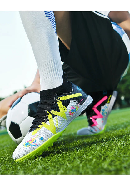 Chaussures de football pour hommes, crampons de terrain professionnels, résistants, décontractés, antidérapants, de haute qualité.