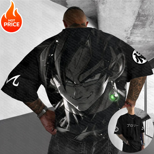 Super Saiyan 2025 Dragon Ball Anime Harajuku Summer T-Shirt Men Oversized Vintage Streetwear Women Casual Short-Sleeve Unisex