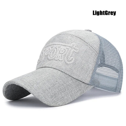 Muoti Ulkoilu Urheilu Baseball-lippis Rento Snapback-lippis Pellavaverkkokangas, brodeeraus Sopii keväälle, kesälle ja syksylle