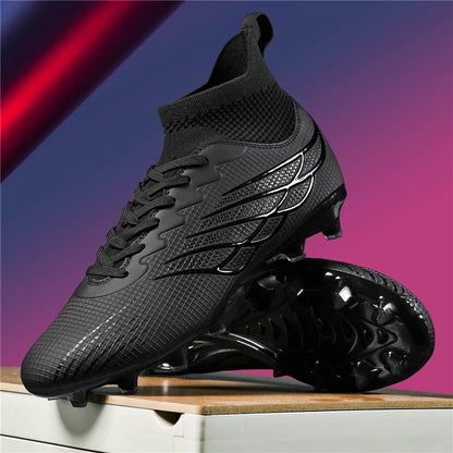 2026 New Superfly FG Football Boots Outdoor Soccer Cleat Black Shoes Soft Sport Professional Shoes Breathable Comfortable Boots