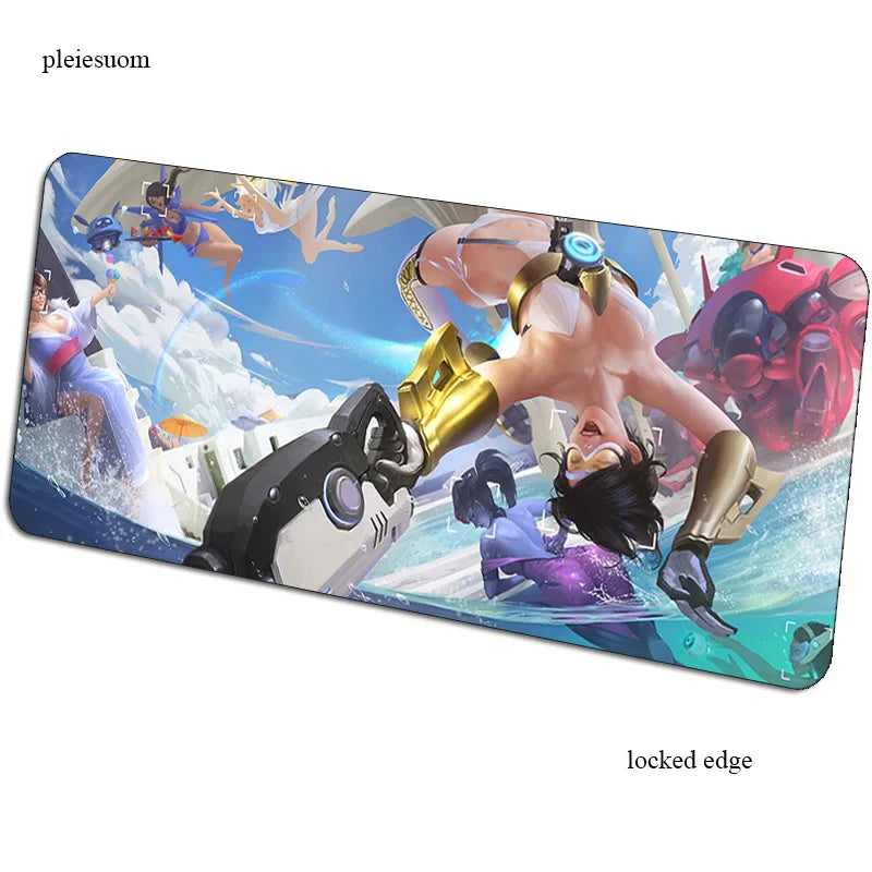 Herní podložka pod myš Overwatch s HD potiskem, 900x400x3mm, podložka na počítačový stůl pro hráče, cenově dostupná PC podložka pod myš pro notebook