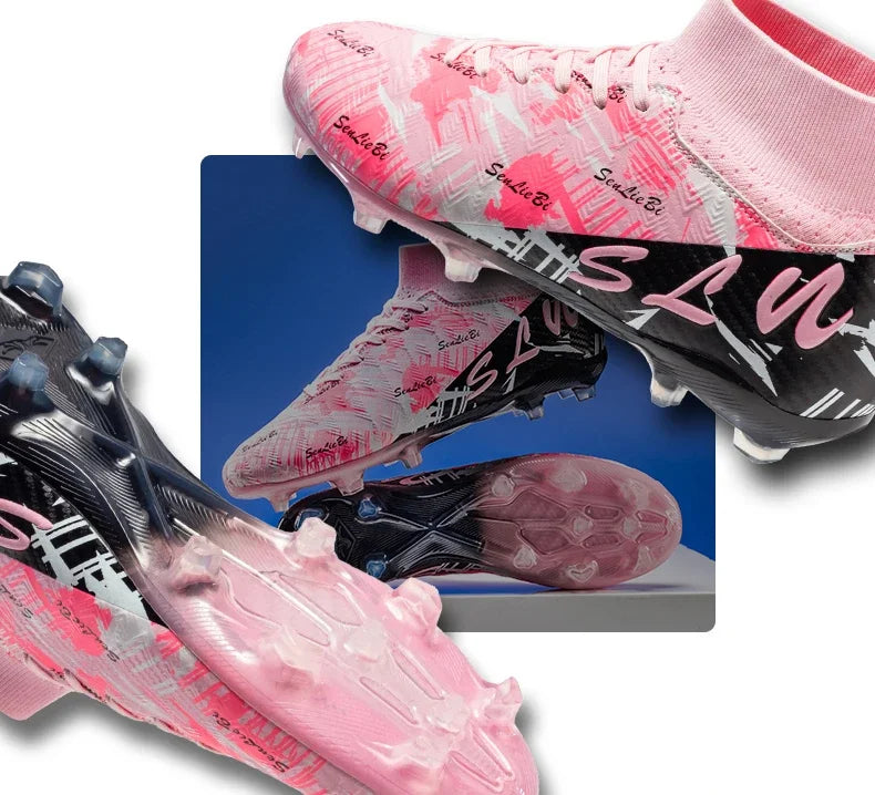 Chaussures de football montantes pour hommes, crampons professionnels pour terrain de football, baskets athlétiques pour adolescents, entraînement de football 2026