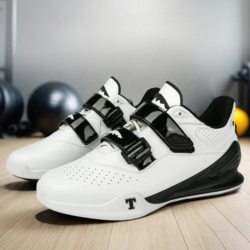 Zapatillas profesionales de halterofilia cómodas para entrenamiento de sentadillas en interior, duraderas, antideslizantes y diseñadas para levantamientos intensos