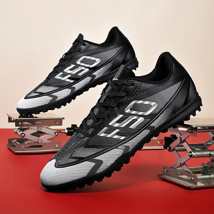 Zapatillas de fútbol ligeras para hombre TF con tacos para exteriores, resistentes al desgaste y antideslizantes