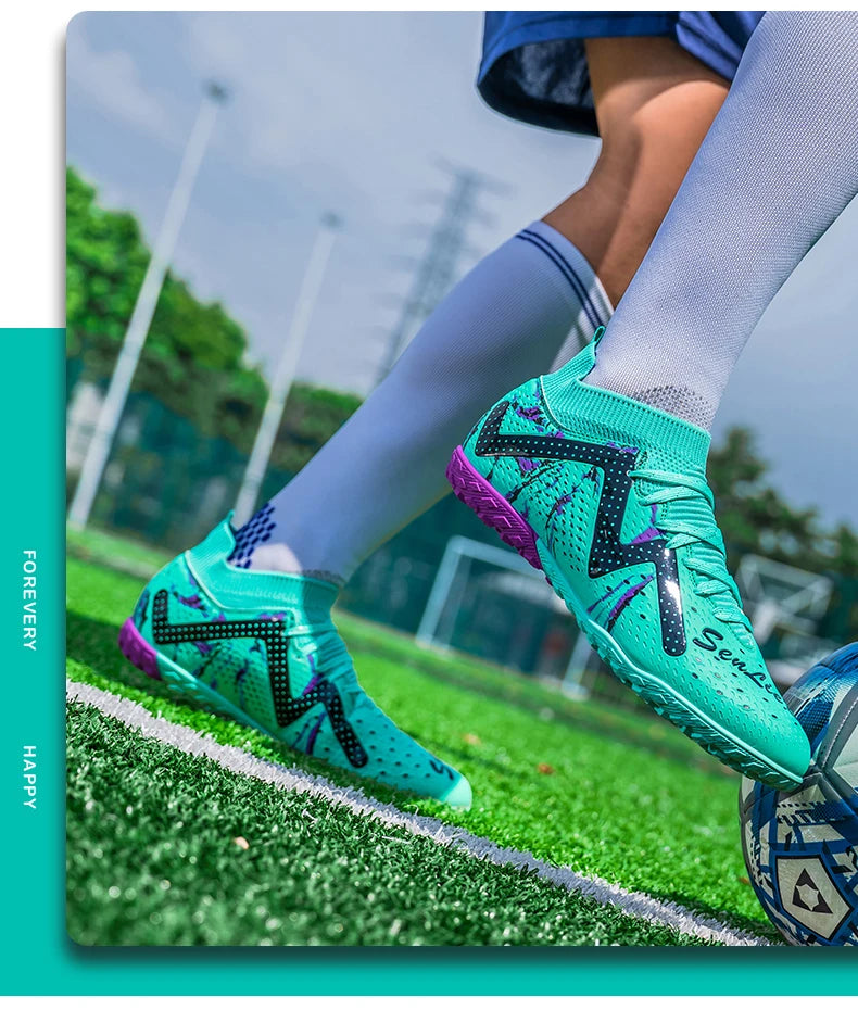 Bottes de Football professionnelles pour hommes, crampons de Football, entraînement de Sport en plein air, respirants pour étudiants, ultralégers, unisexe, livraison directe