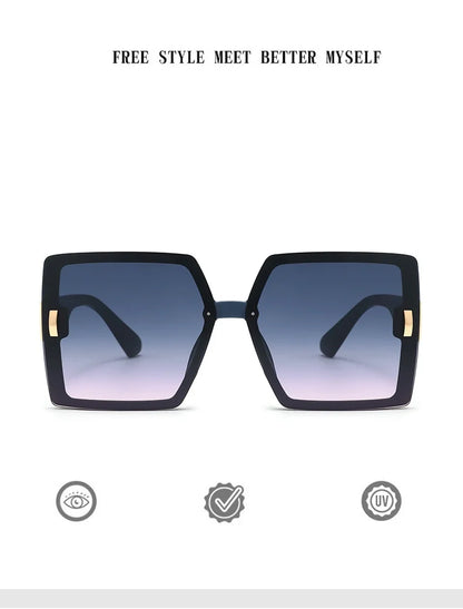 2025 new high-end large frame D-mill sunglasses for women(DS-25022)