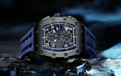 Orologio da uomo TSAR BOMBA New TB8204, cronografo al quarzo giapponese, impermeabile 50M, stile sportivo fashion, orologio da polso di lusso, regalo da uomo