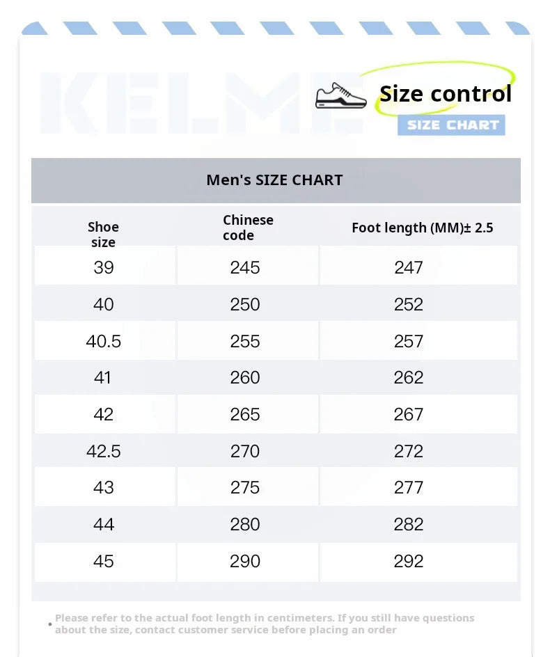 Kelme Football Shoes Men's High Top Professional TF Broken Nail Adult Training Shoes MG Football Shoes Short Nail Football Boots.