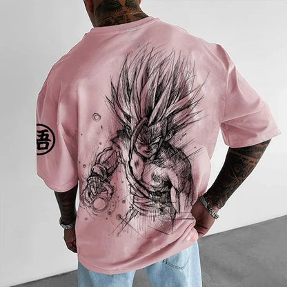 Camiseta temática de Dragon Ball Z - Algodón puro, transpirable y elástico | Cómoda y con estilo | Ideal para fans del anime