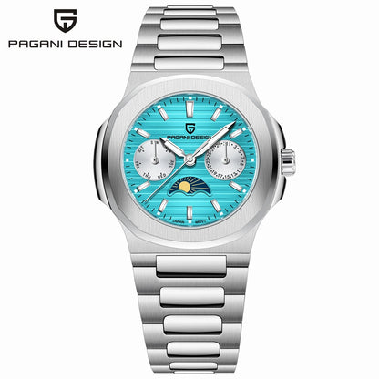 2025 New PAGANI DESIGN Women's Watch Automatic Date Luxury Quartz Watch Japan Epson VX3HA Watch Stainless Steel Waterproof Clock