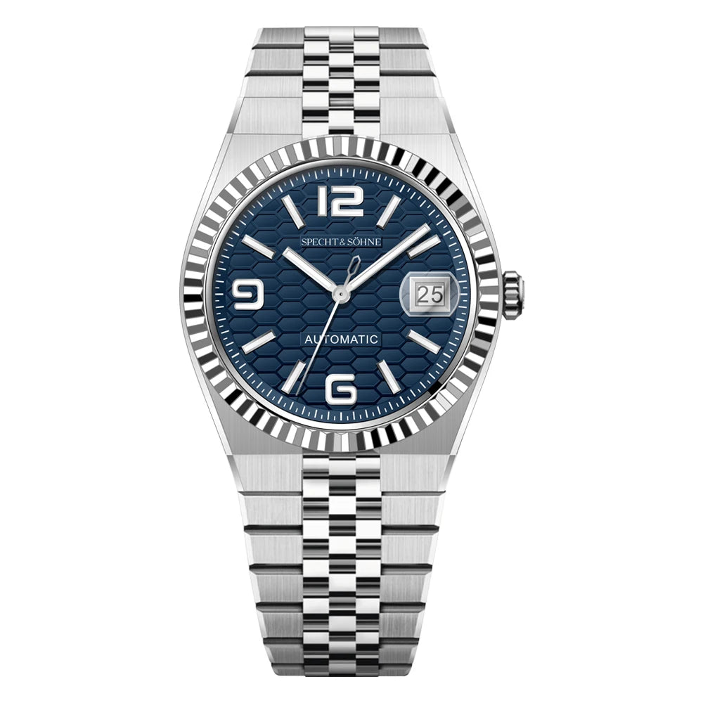 Specht & Söhne New Mens Watches Miyota 8215 Automatic Mechanical Wristwatches Stainless Steel Watch Relogio Masculino 37MM