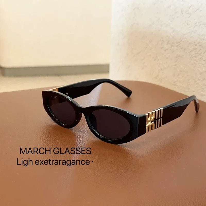 Divatos ovális napszemüveg nőknek és férfiaknak, trendi, menő napszemüveg hölgyeknek, utcai stílusú, retro prémium szemüvegek, Gafas De Sol UV400