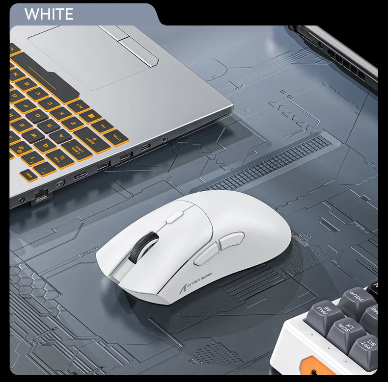 ATTACK SHARK R1 Bluetooth Mouse-Viral Mouse Reviewed by Influencers, Brand-direct authentic,PAW3311 sensor with 1K Hz for Gaming