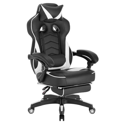 WOLTU Gaming Chair Ergonomic Racing Chair with Footrest, Lumbar Support, Headrest, Adjustable Office Computer Desk Chair