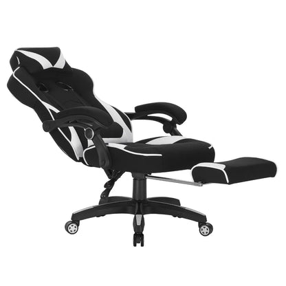 WOLTU Gaming Chair Ergonomic Racing Chair with Footrest, Lumbar Support, Headrest, Adjustable Office Computer Desk Chair