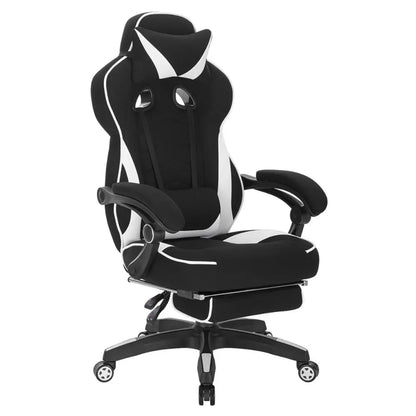 WOLTU Gaming Chair Ergonomic Racing Chair with Footrest, Lumbar Support, Headrest, Adjustable Office Computer Desk Chair
