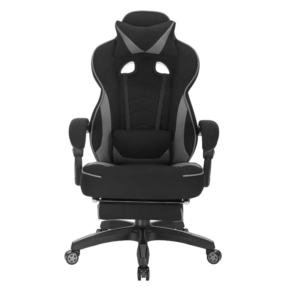WOLTU Gaming Chair Ergonomic Racing Chair with Footrest, Lumbar Support, Headrest, Adjustable Office Computer Desk Chair