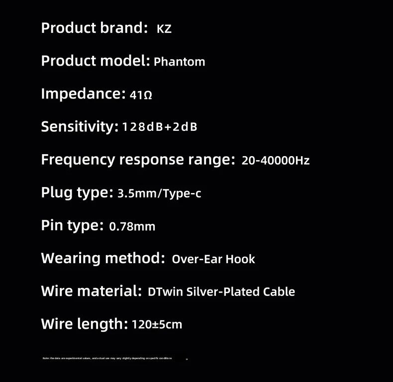 KZ Phantom HIFI In-Ear Gaming Earphone 4-Speed Custom Tuning Switch DSP Game Sound Card For PC Wired Headphones Gifts