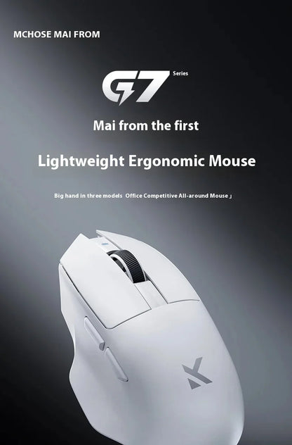 NEW G7 PRO Gaming Mouse Triple-mode Wireless Bluetooth Ergonomics Lightweight Mouse Customized Pc Office Gamer Accessory Mice